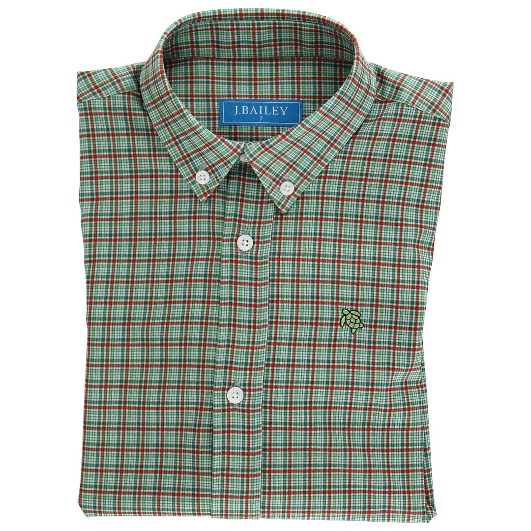 Jingle Plaid Preformance Shirt
