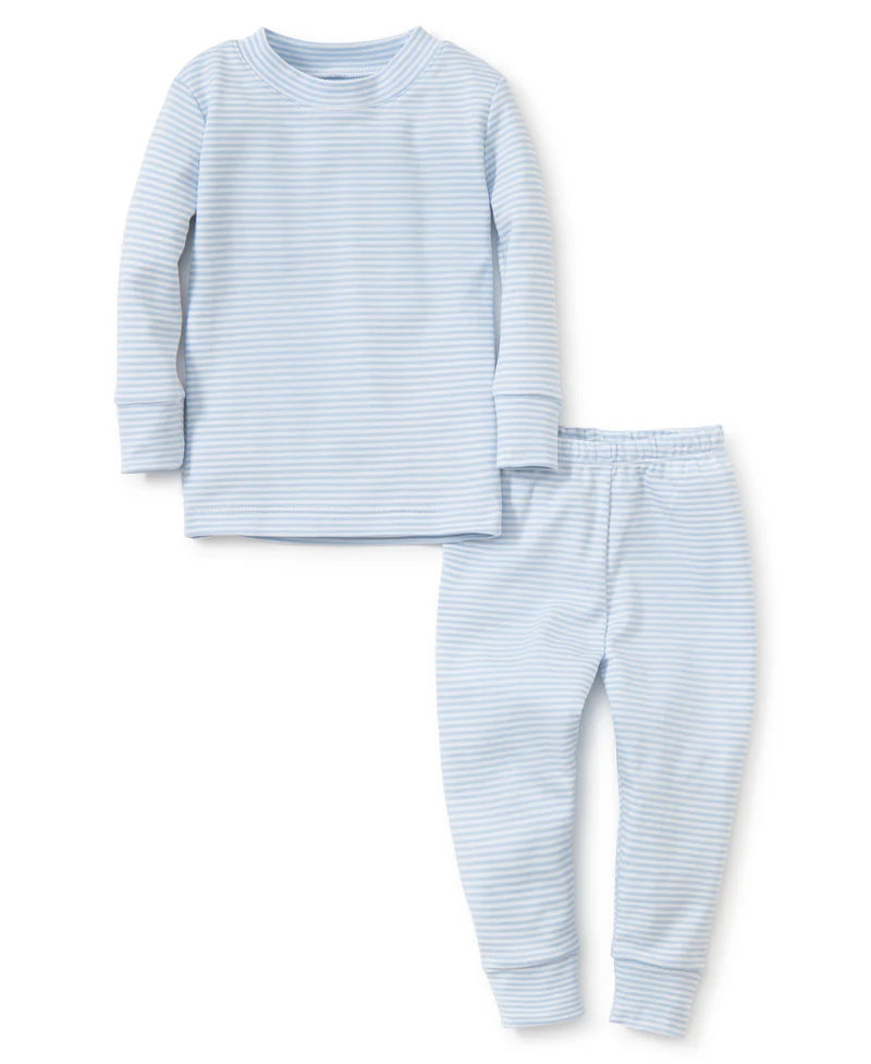 Light Blue Stripe Infant Pajama Set