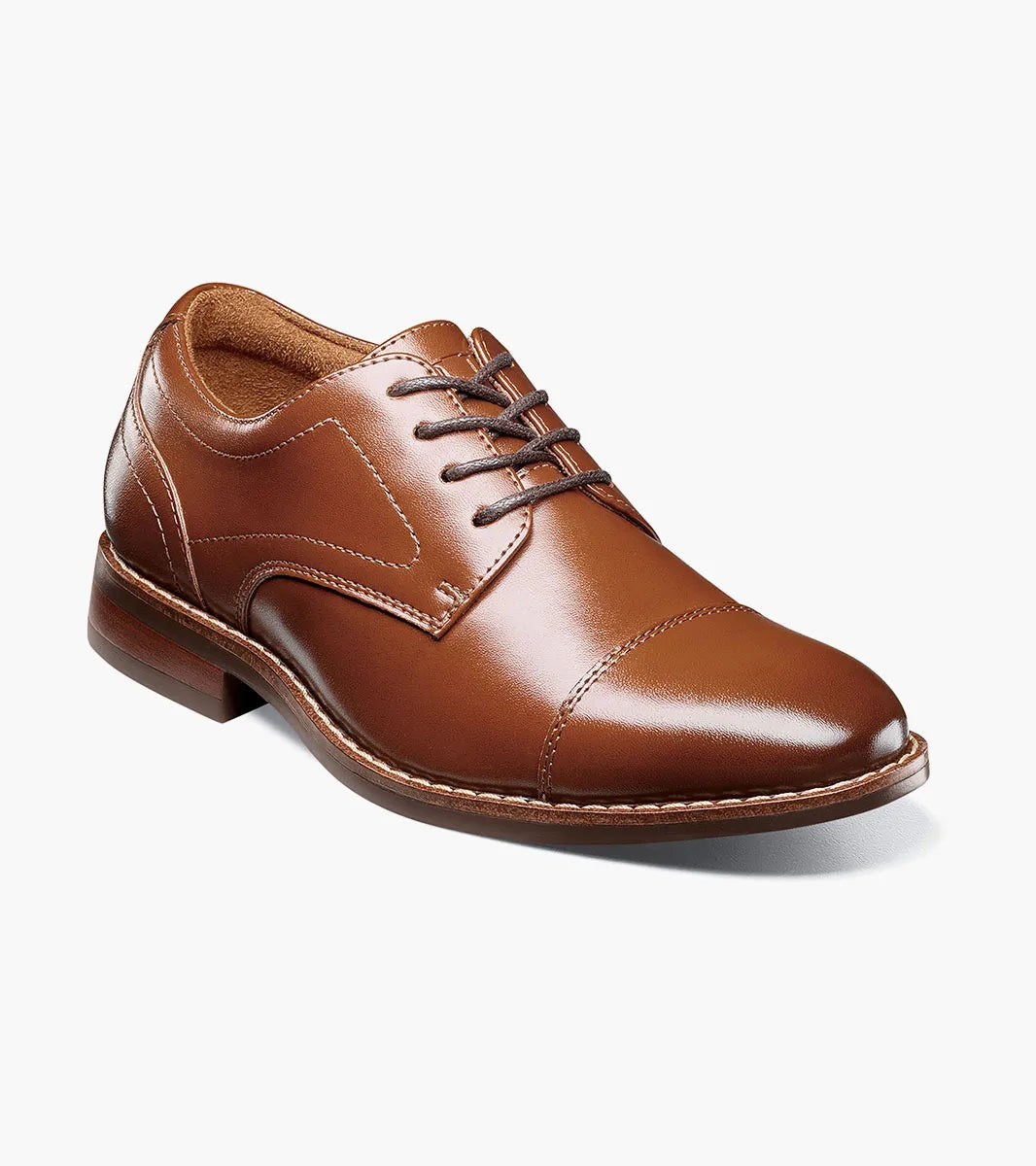 Boys Rucci Cognac Captoe Oxford Shoe