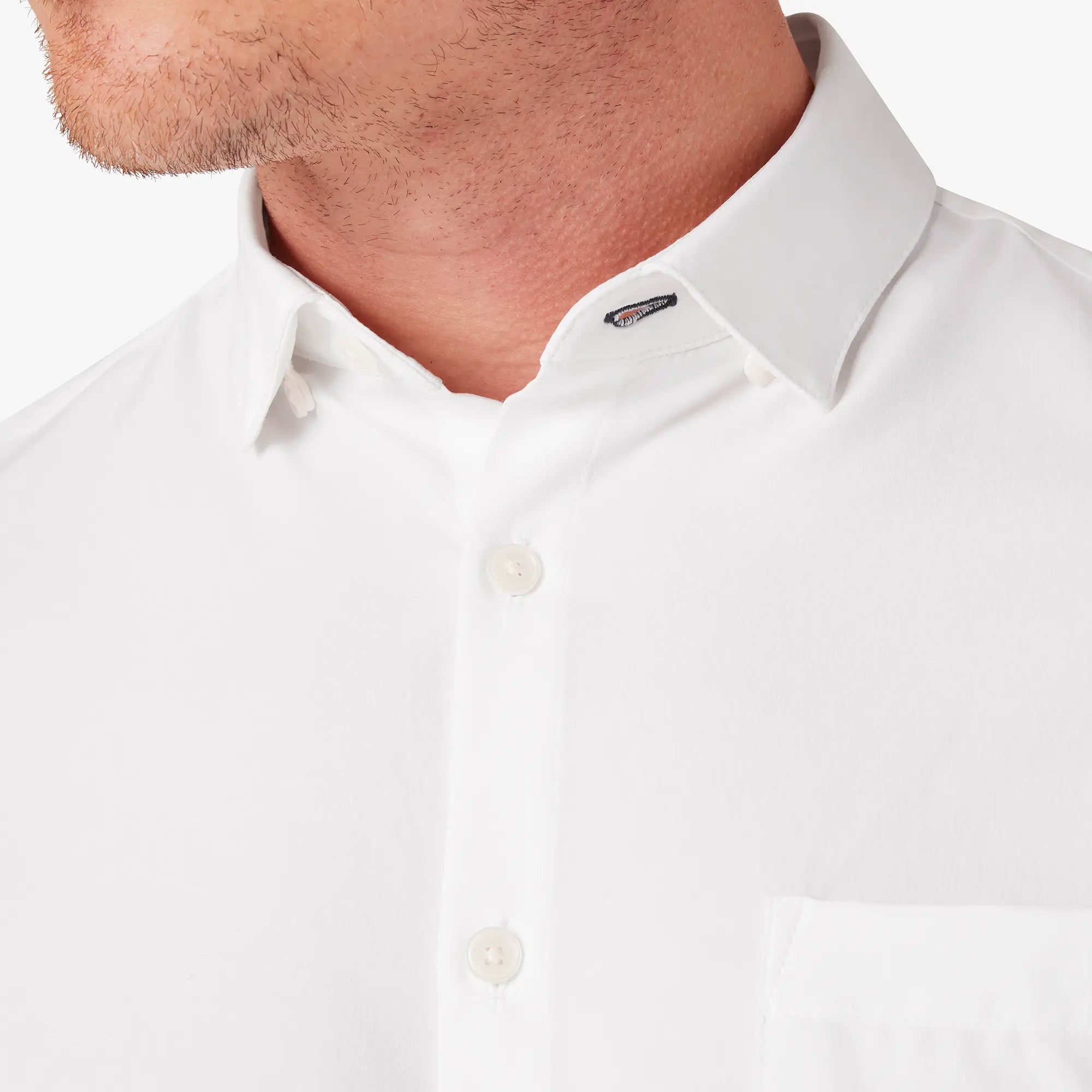 Leeward White SS Dress Shirt