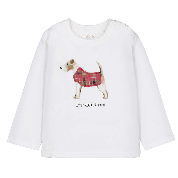 White Doggie Infant Tee