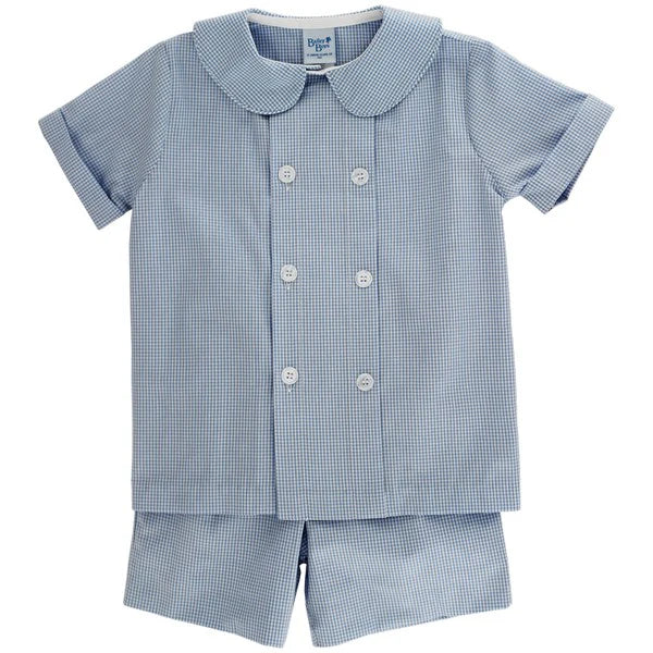 Bailey Boys Blue Check Shortset