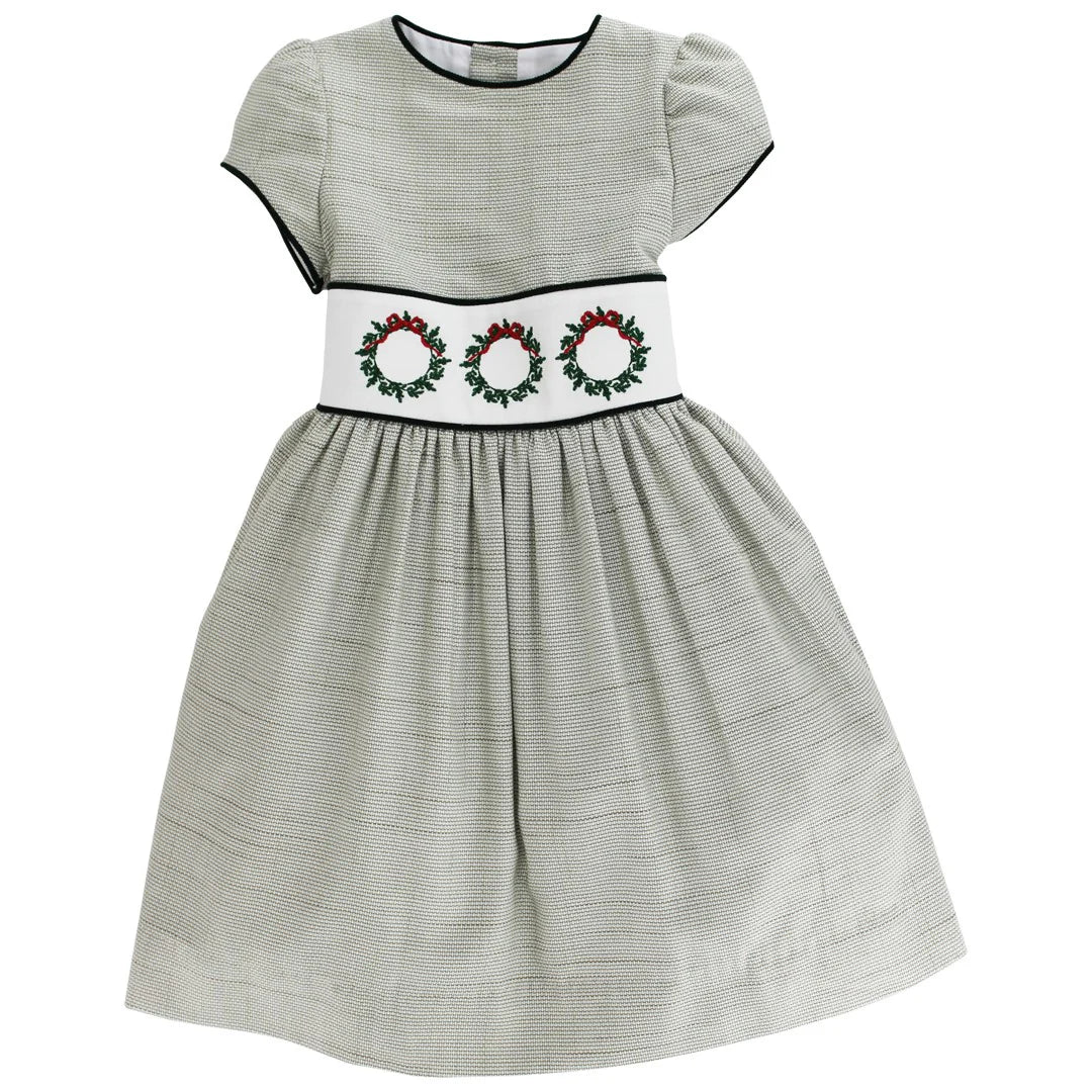 Basil Embroidered Laurel Wreath Dress