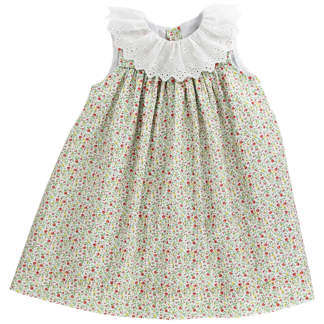 Cottage Ditsy Float Dress Eyelet Collar