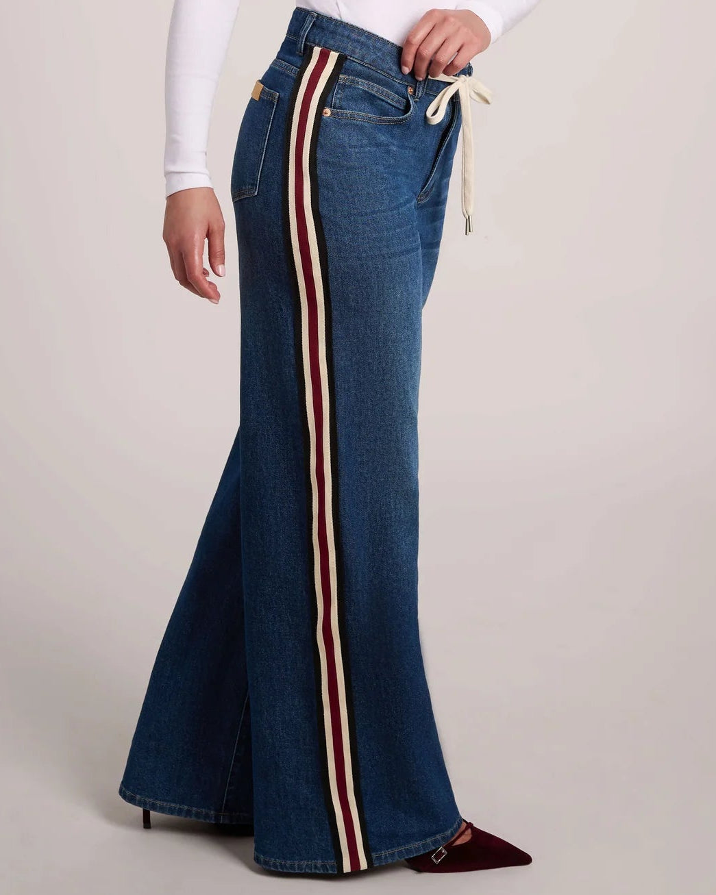 Carina Denim Jean with Side Stripe