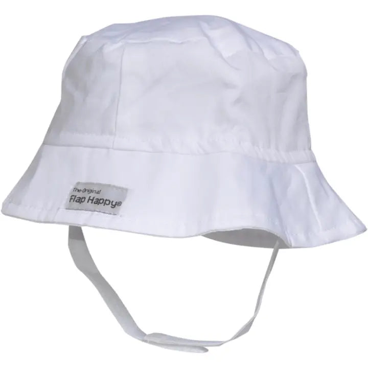 Kids UPF50+ White Bucket Hat