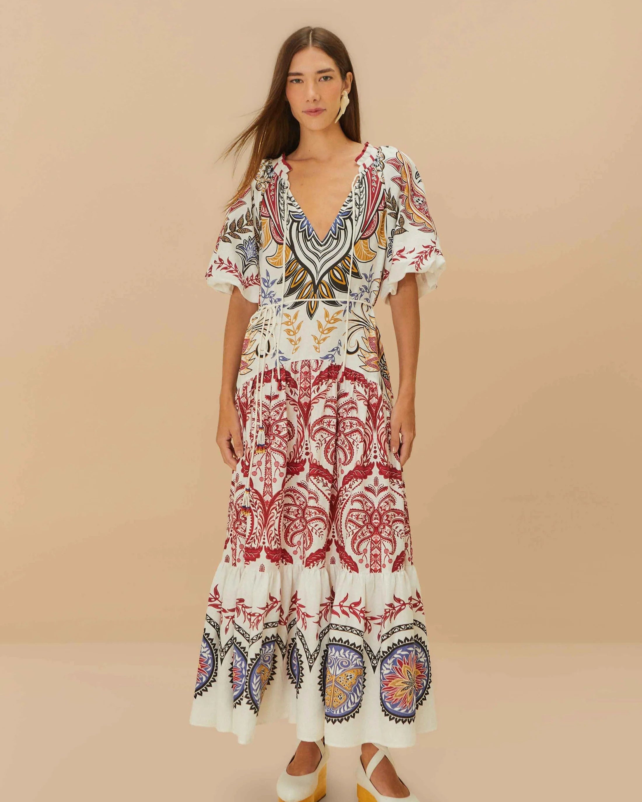 Farm Rio Tropical Boho Maxi Dress