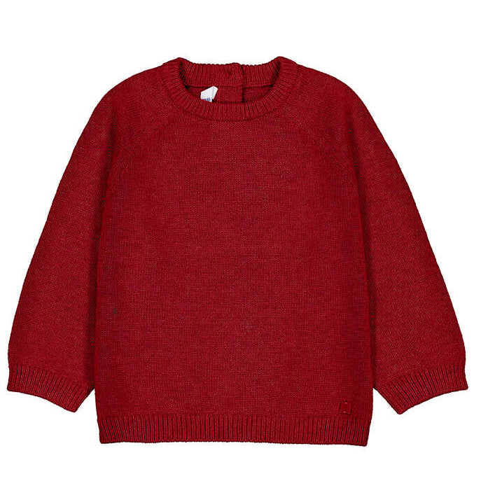 Red Crew Infant Sweater
