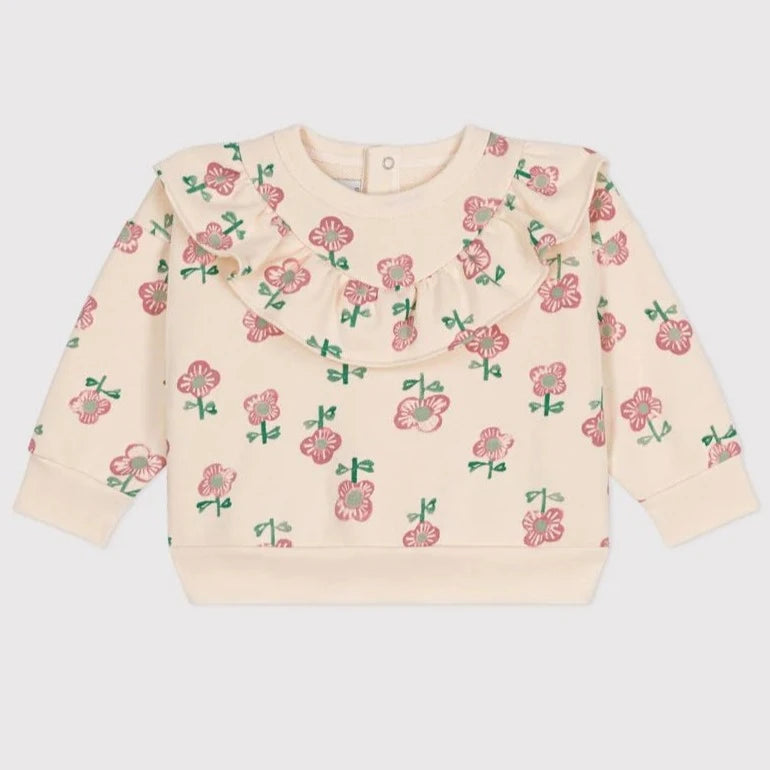 Petit Bateau Floral Sweatshirt