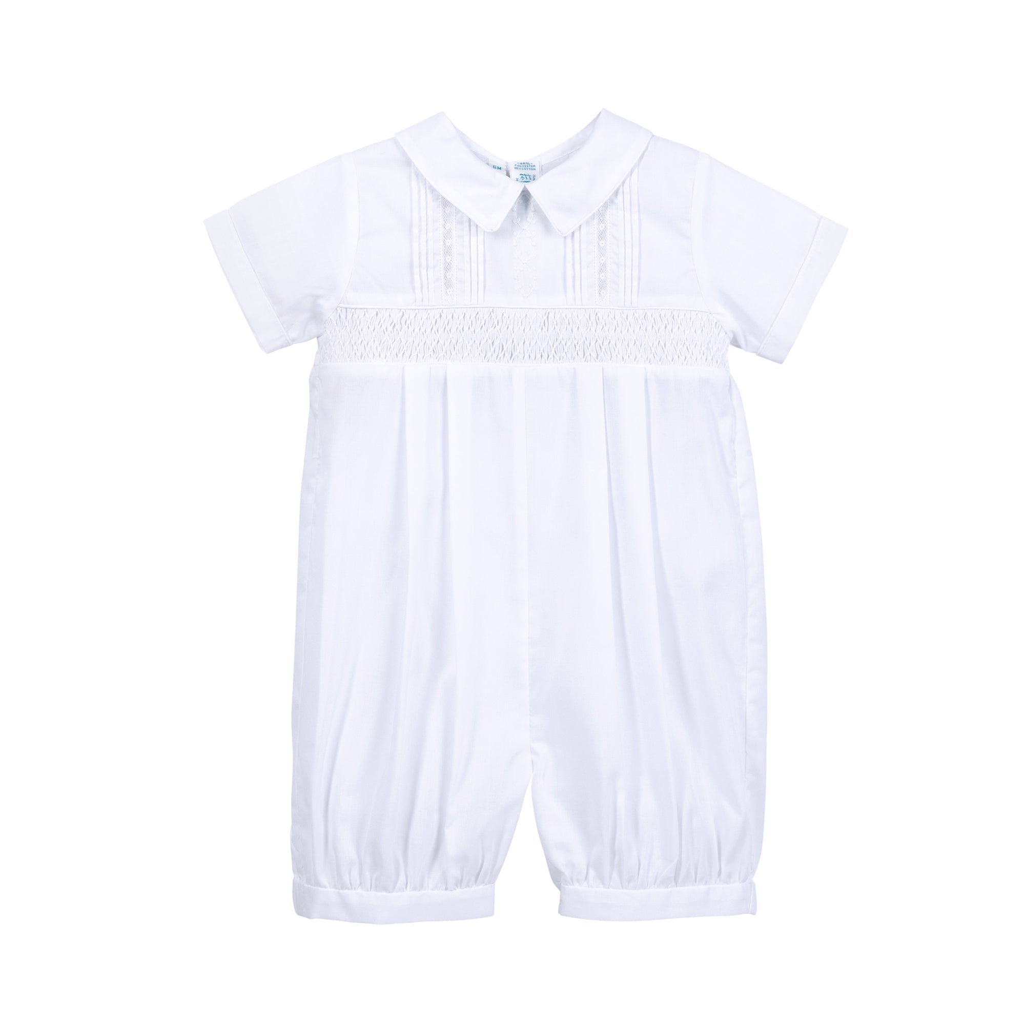 Boys White Wedding Romper