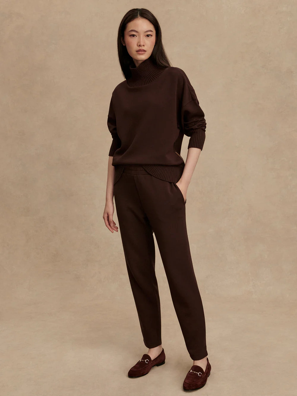 Varley Coffee Double Soft Slim Pant