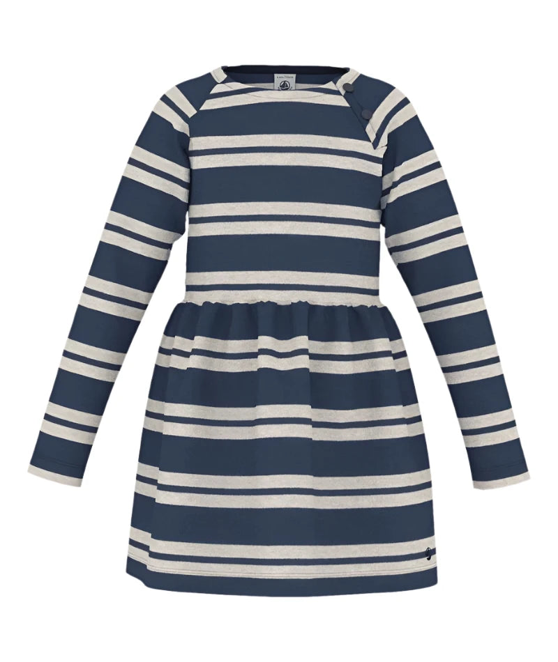 Petit Bateau Navy Striped Dress