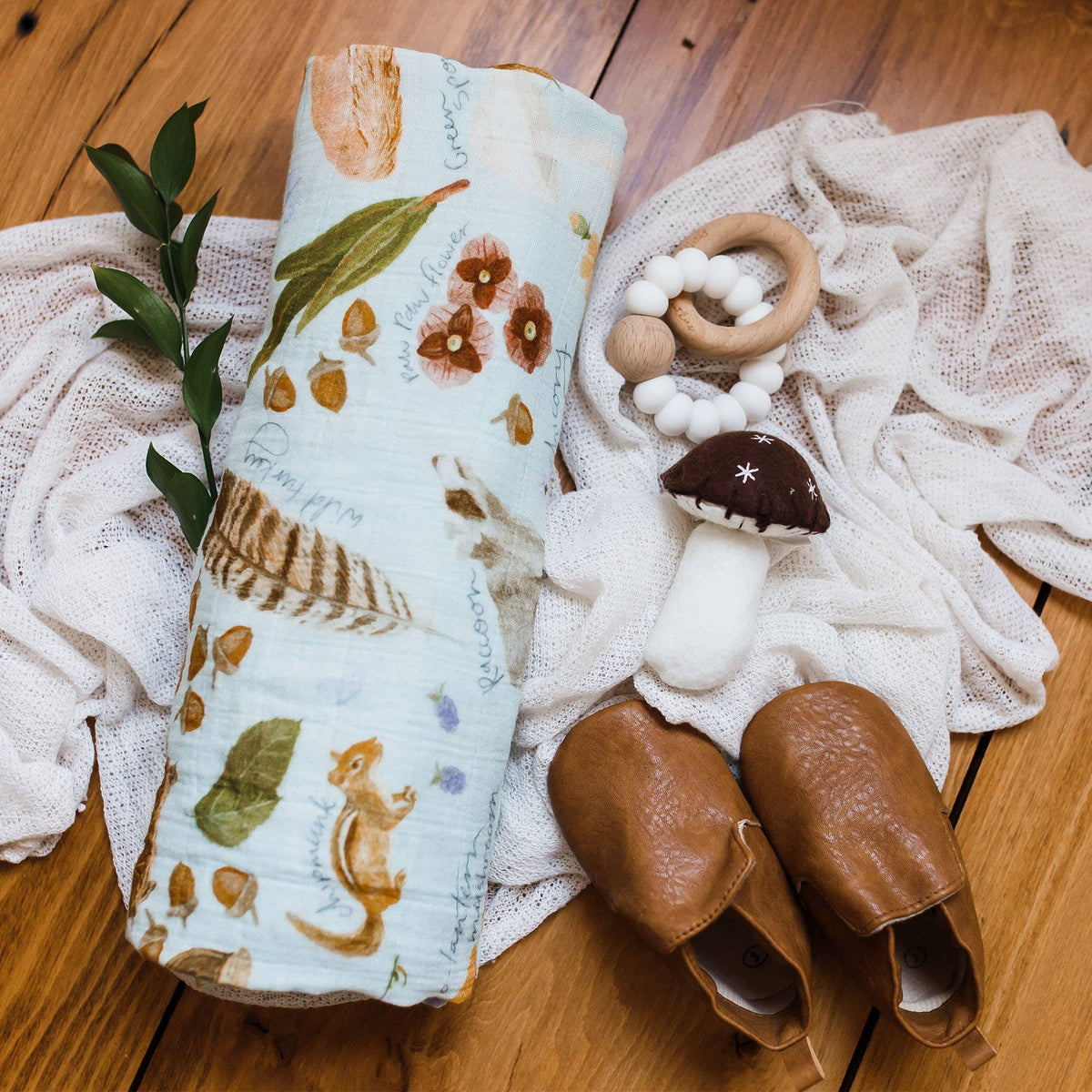 Flora & Fauna Baby Swaddle