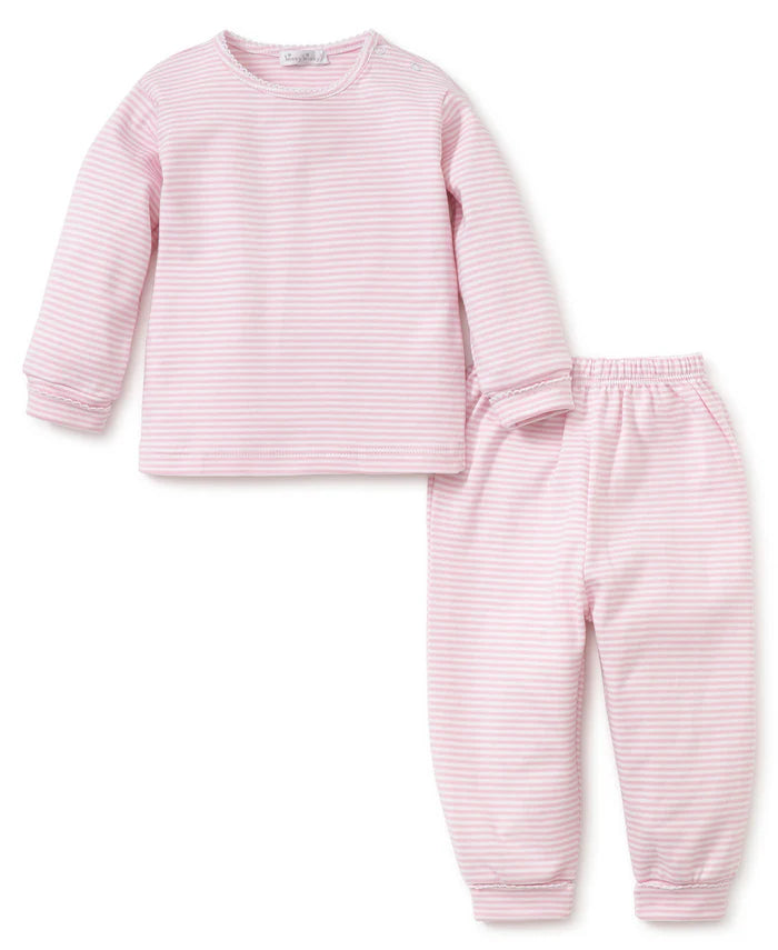 Pink Stripes L/S Pant Set w/Tee