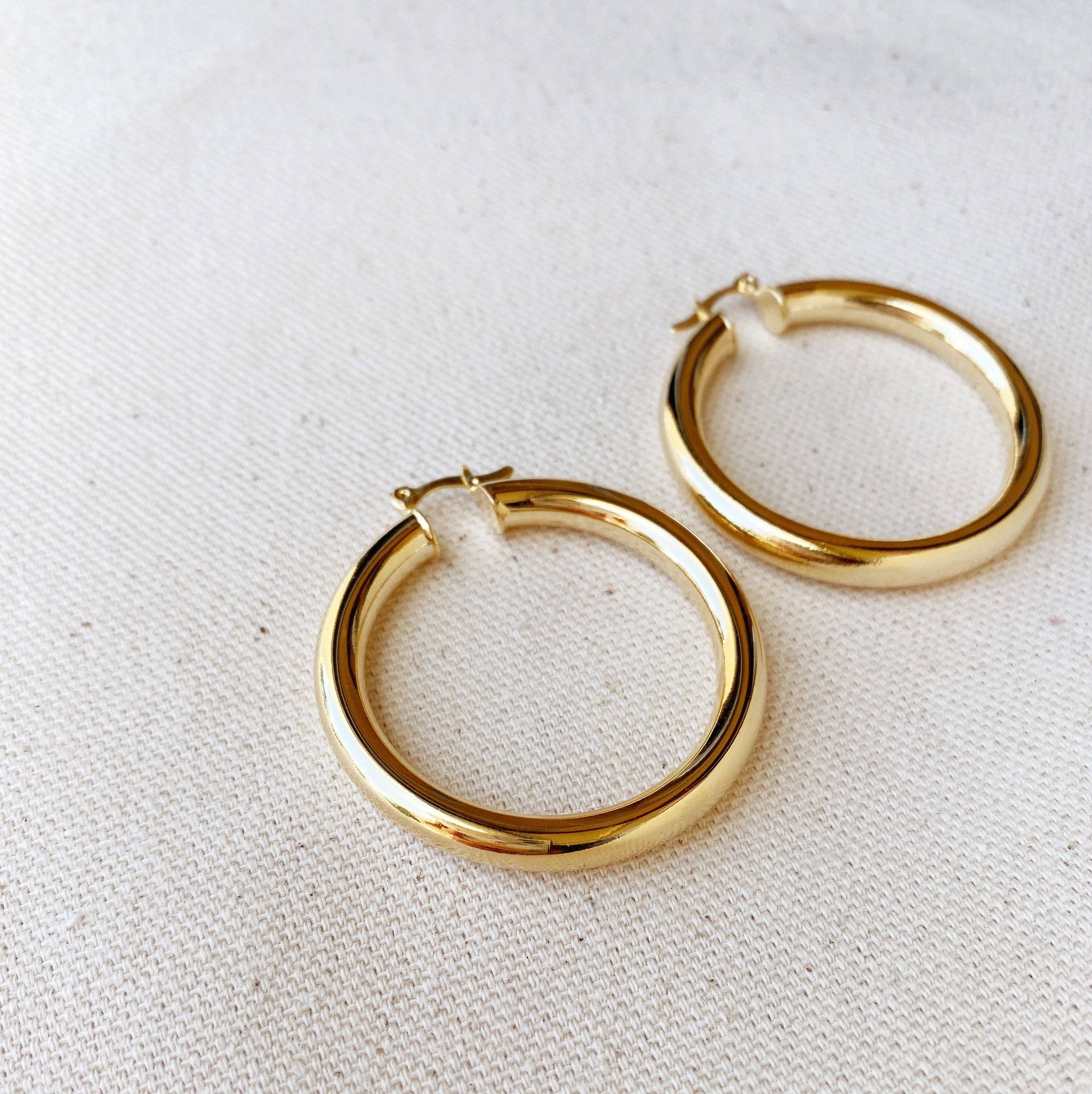 Earrings 44 mm GF Hoop