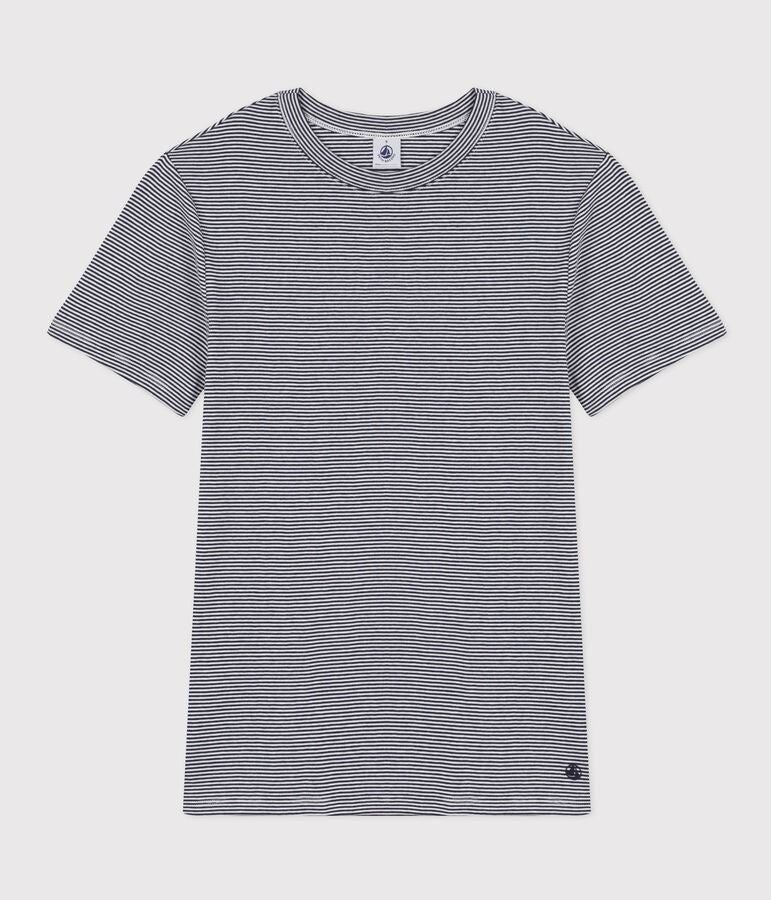 Women's Navy Micro Stripe Tee