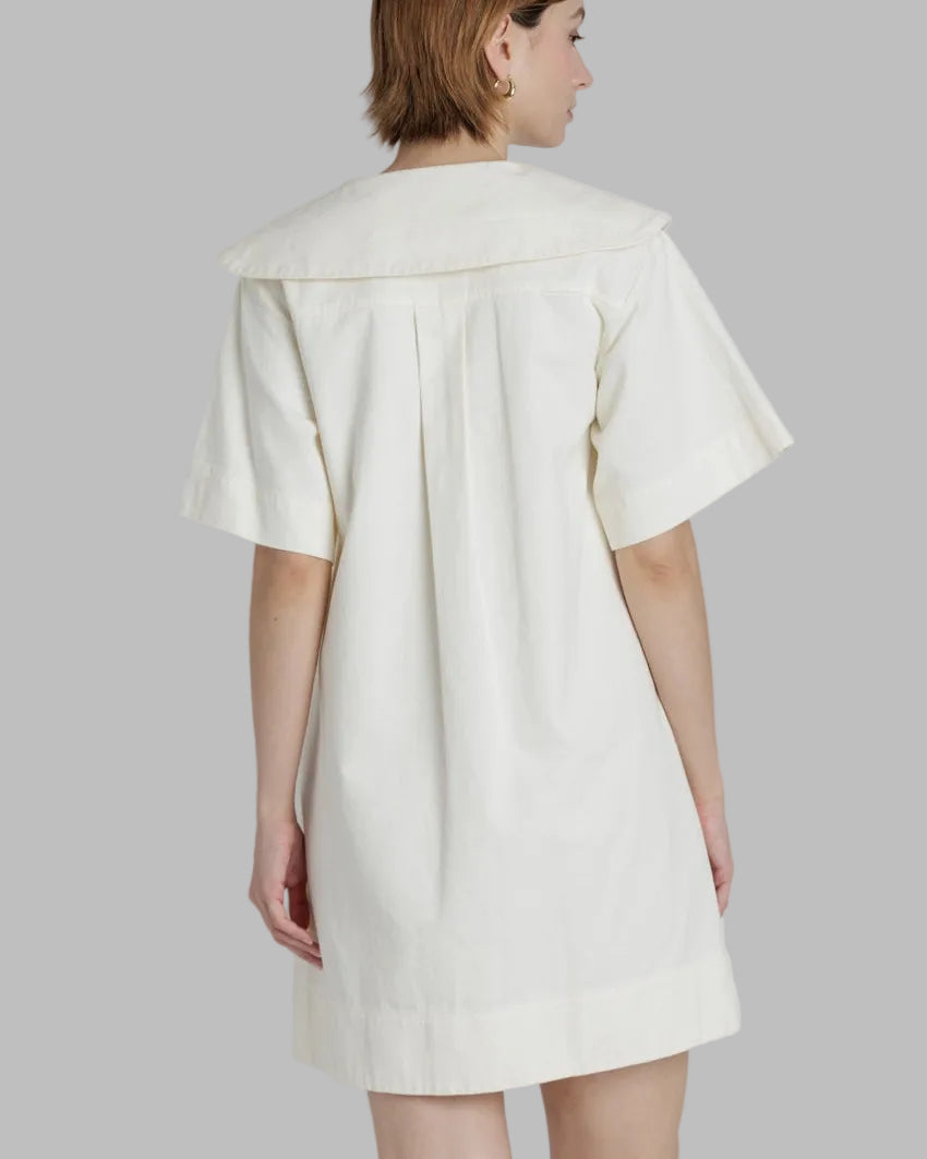 Women's Cream Twill Salior Dress