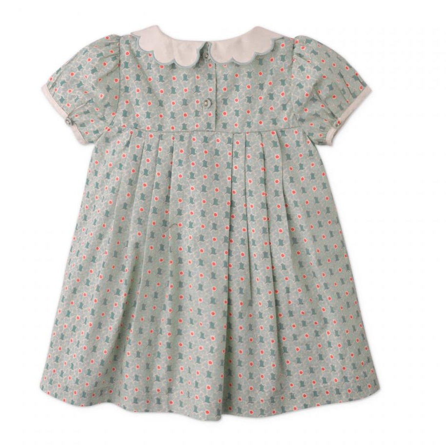 Seafoam Daisy Print Dress