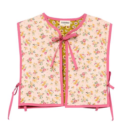 Reversible Floral Side Tie Vest