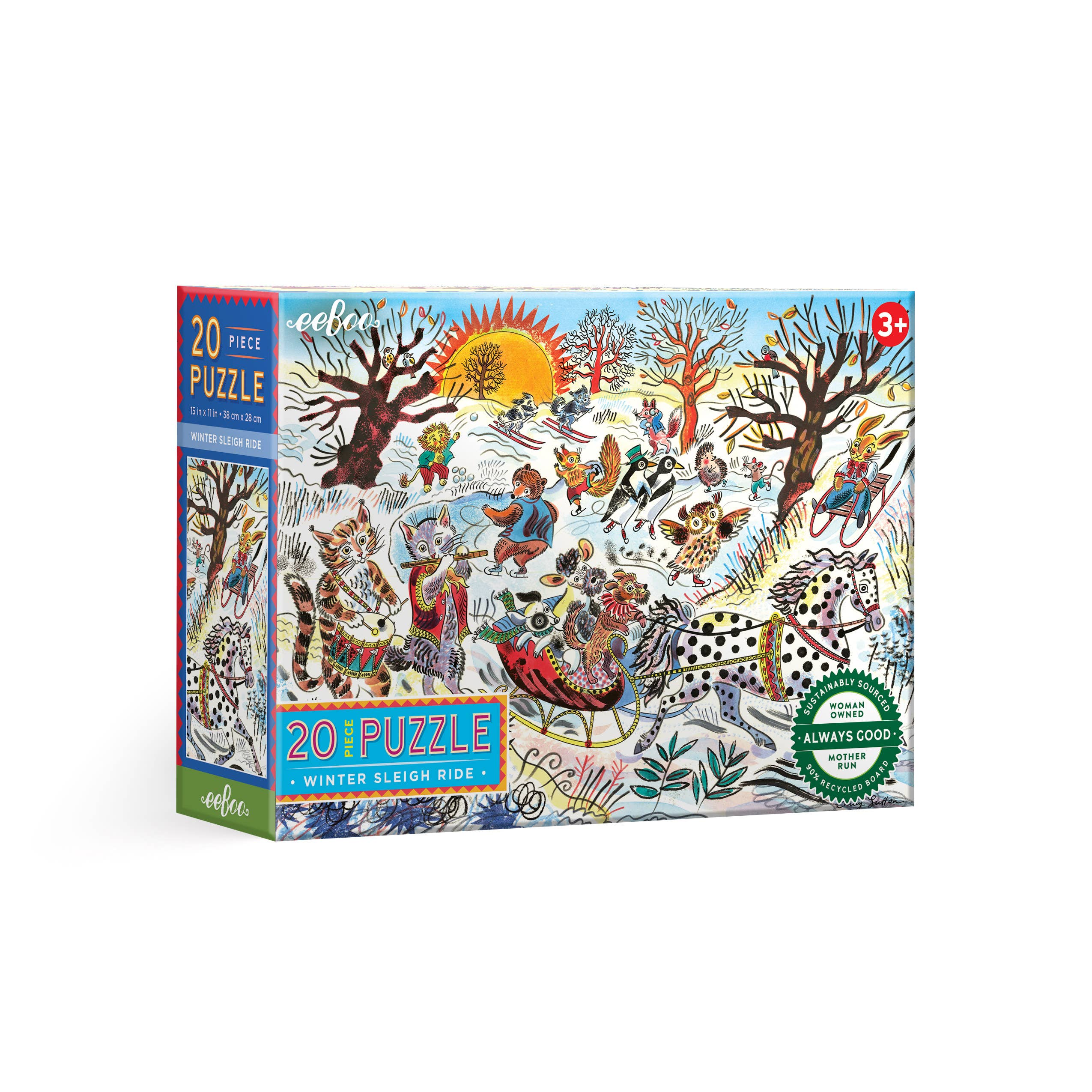 Winter Sleigh Ride 20 Piece Puzzle