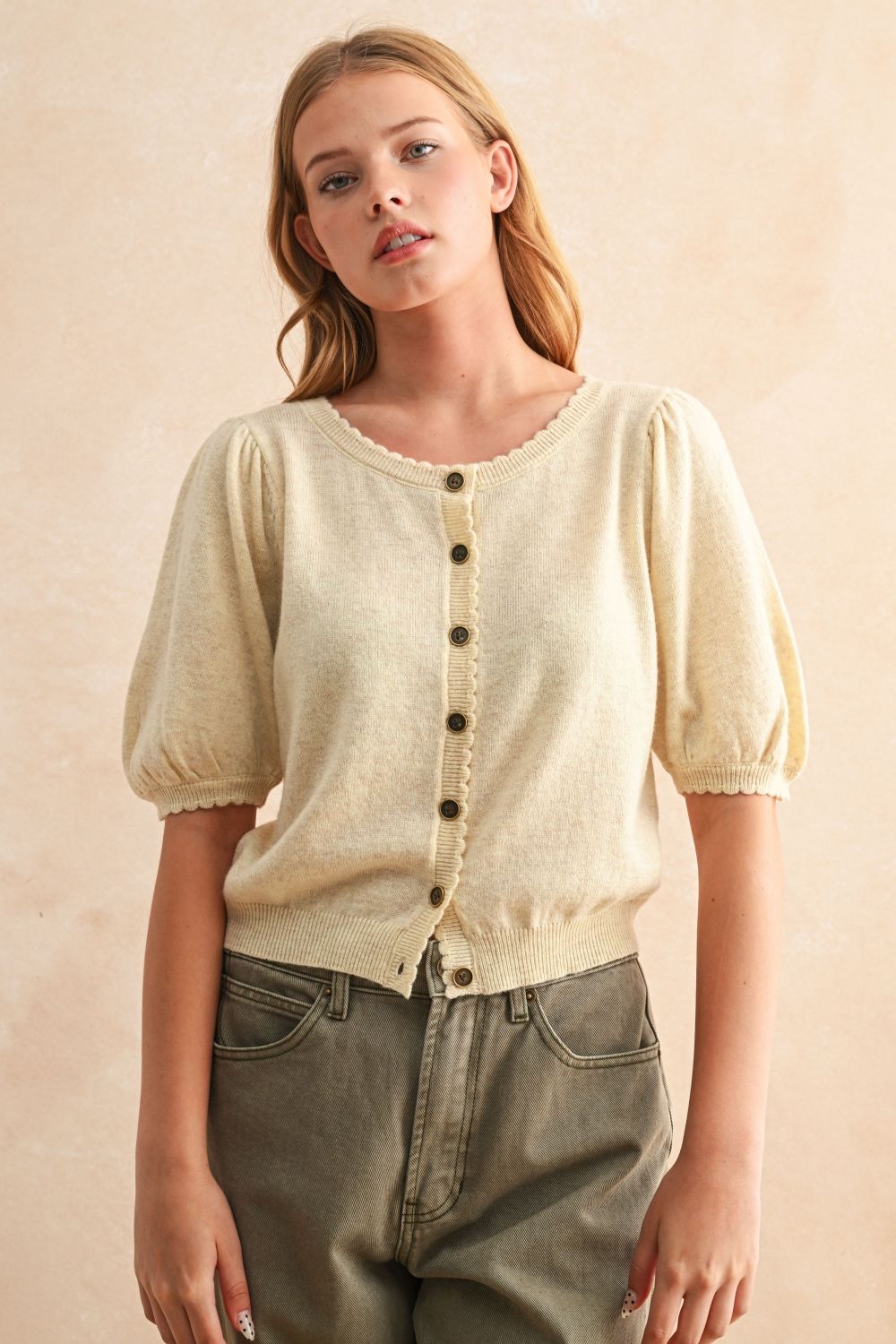 Butter Short Sleeve Cardigan