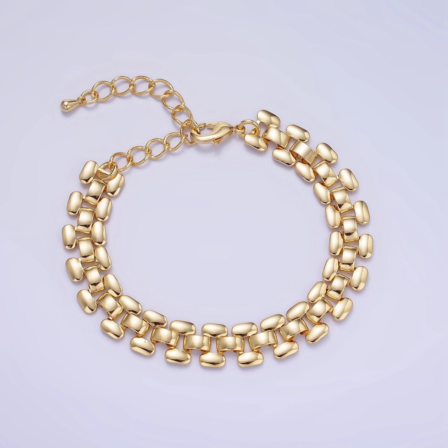 Panther Chain Bracelet 14K Gold Filled