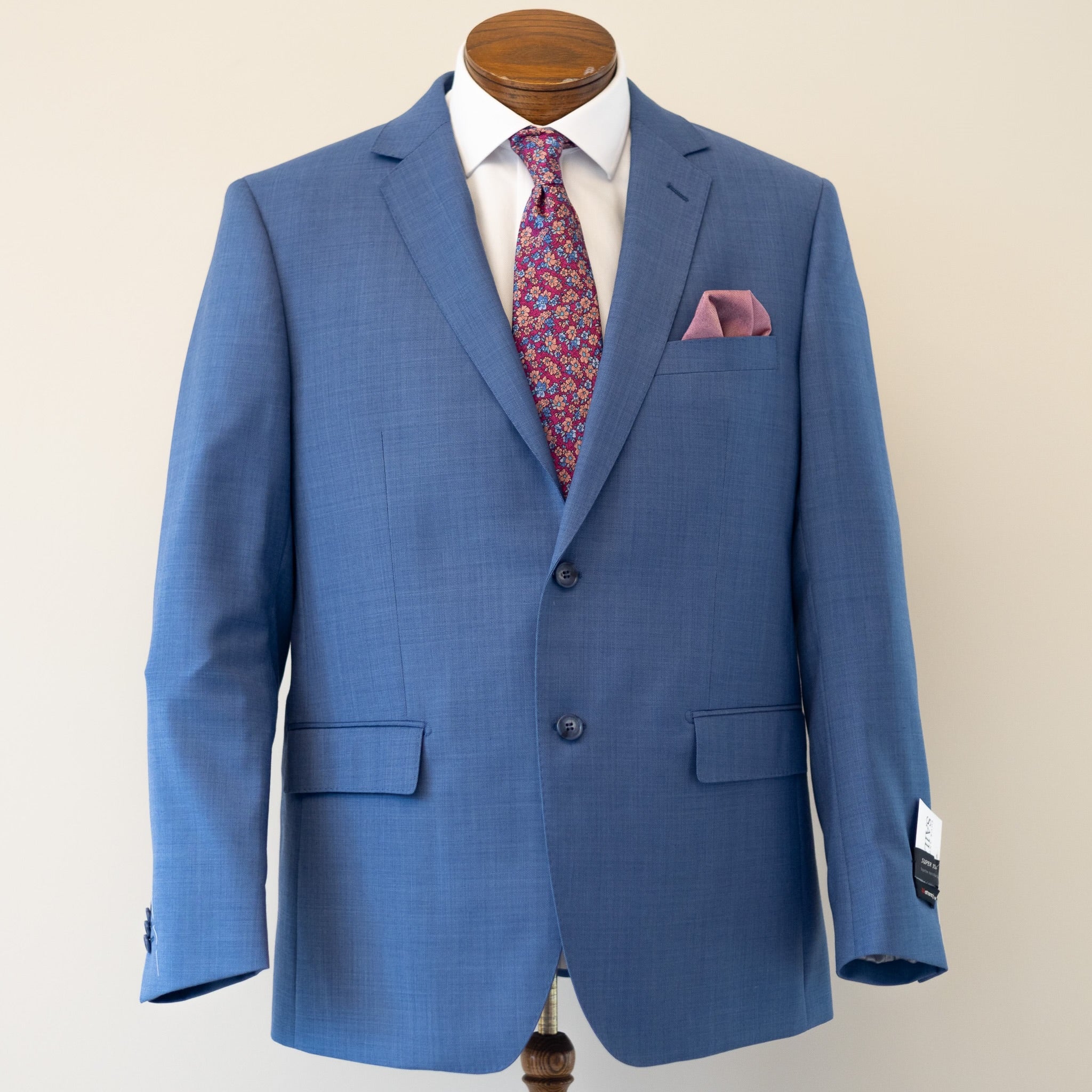 Light Blue Solid Suit
