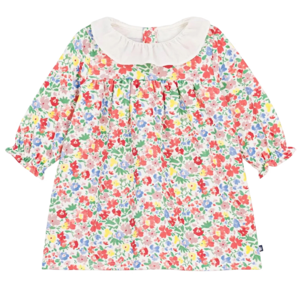 Bright Multi Print Knit Dress Petit Bateau