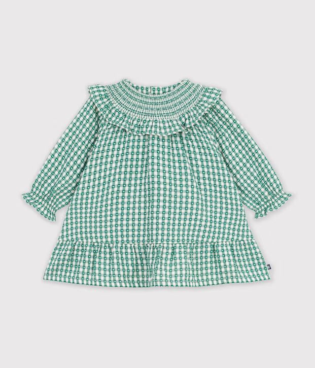 Green Heart Print Dress