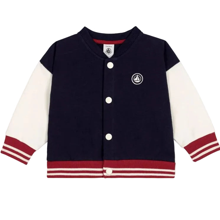 Navy College Infant Jacket Petit Bateau
