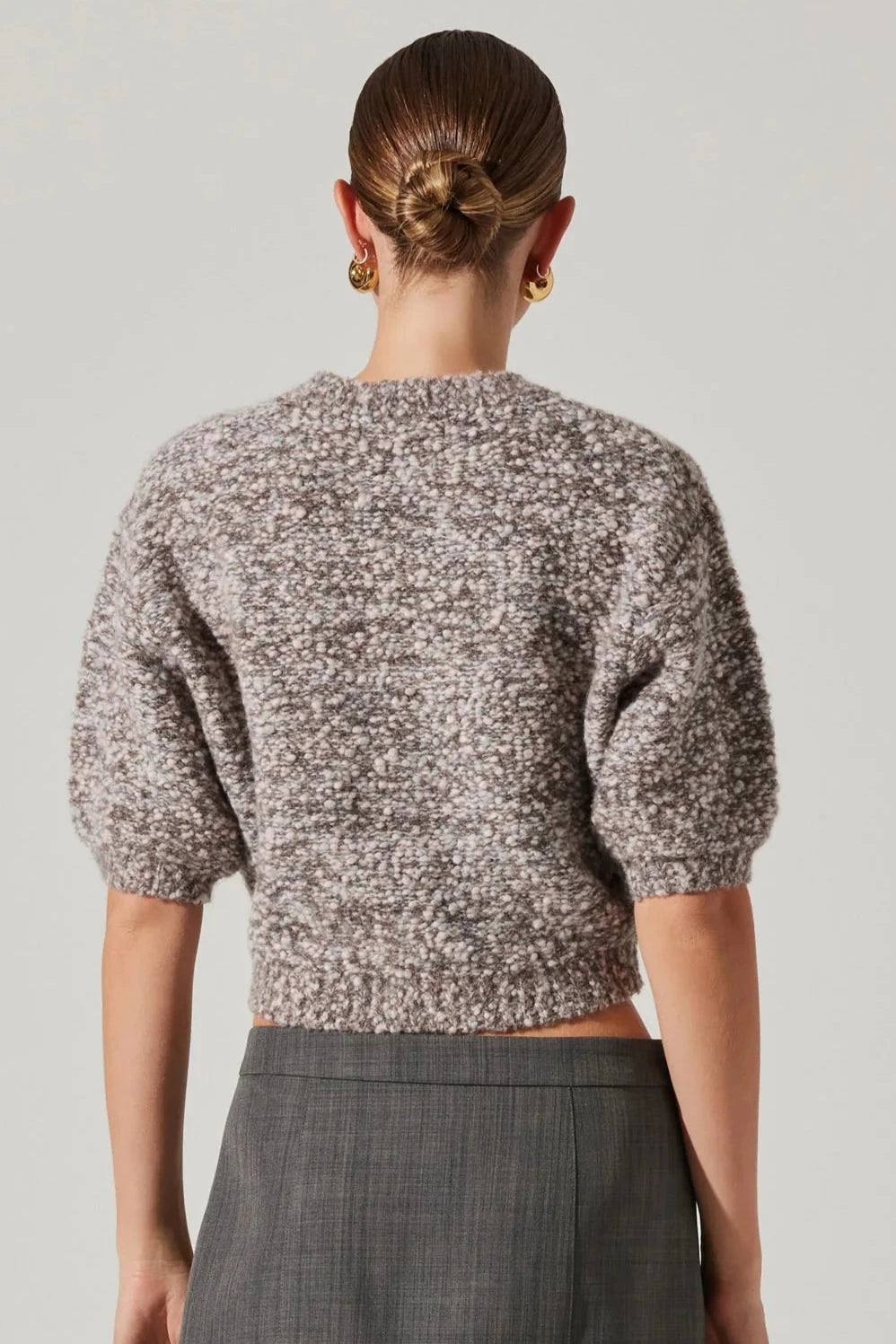 Collette Ash Pink Boucle Sweater