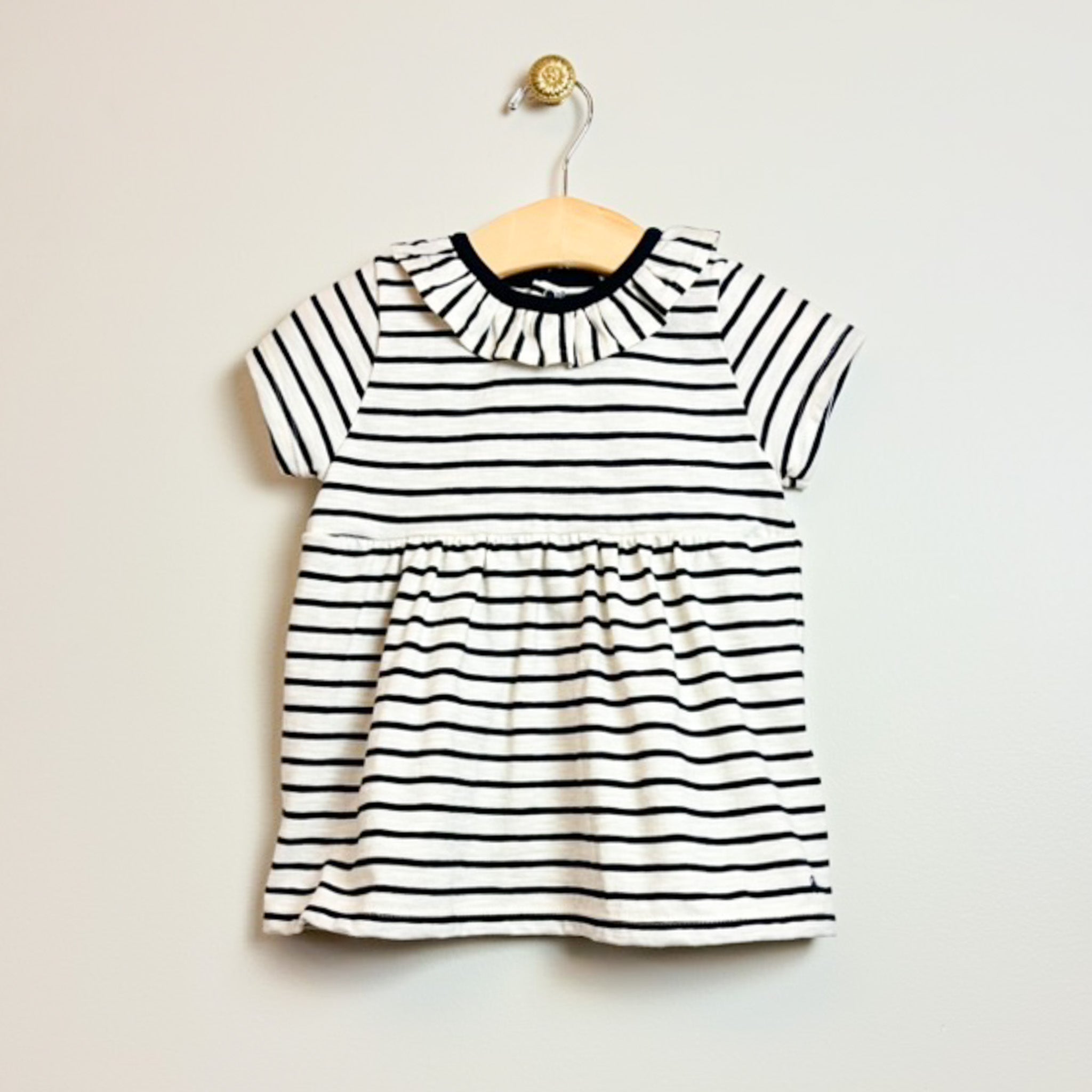 Petit Bateau Navy Stripe Infant Dress