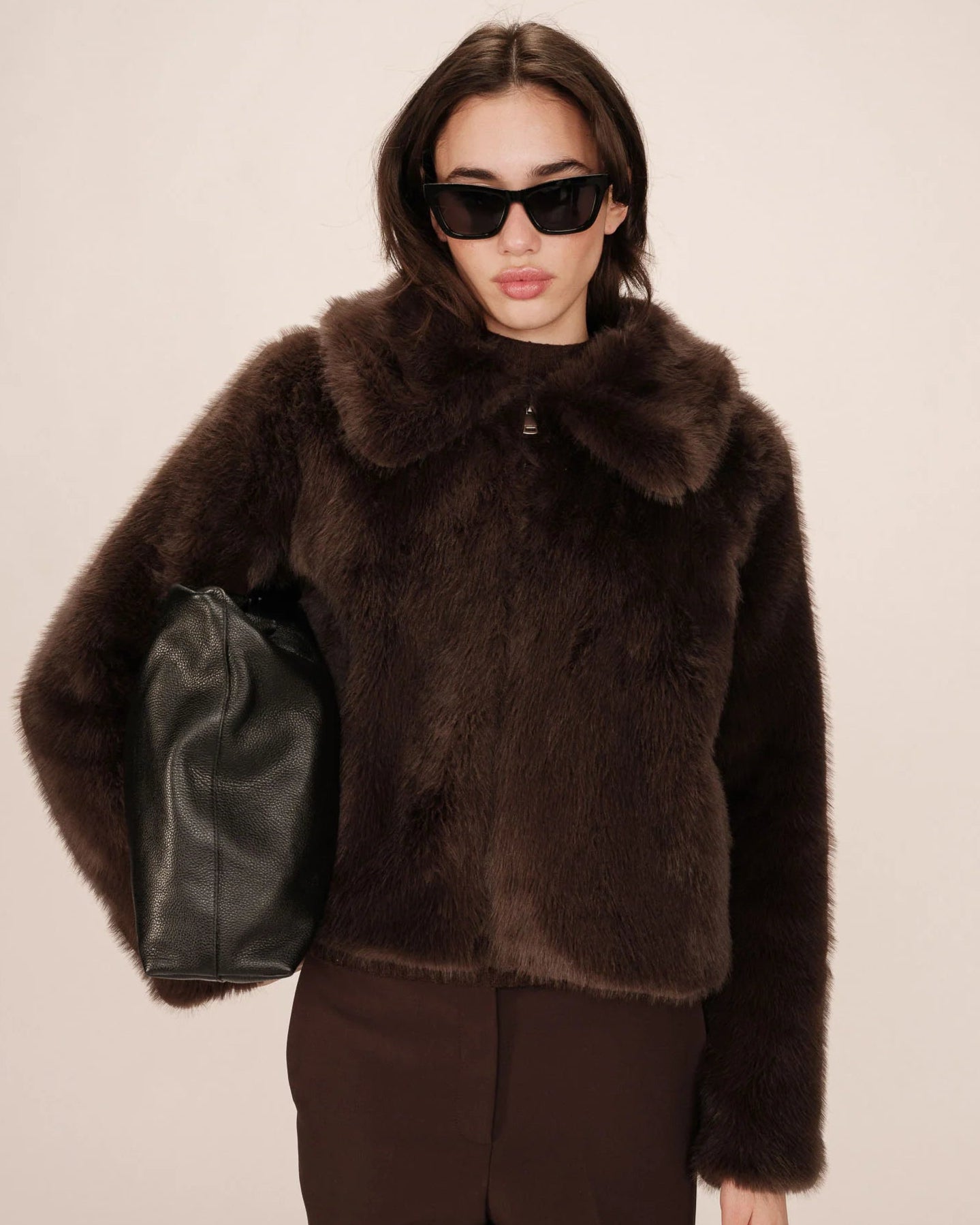 Shonna Brown Faux Fur Jacket