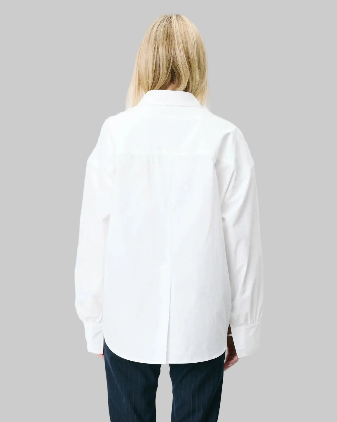 Armelle Boxy White Shirt Tie Cuffs