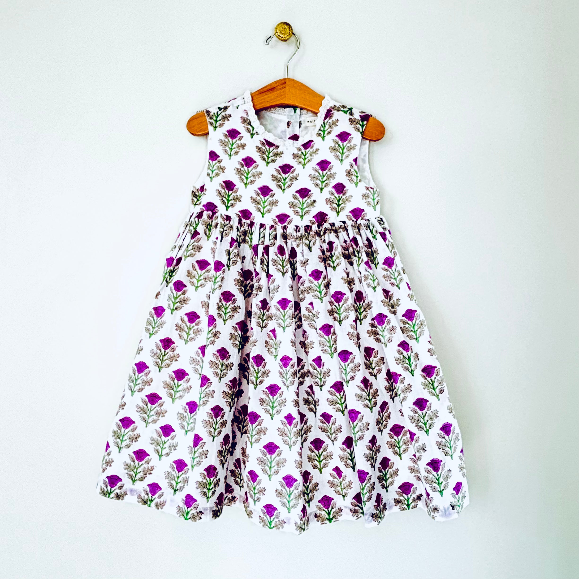 Mira Lilac Print Dress