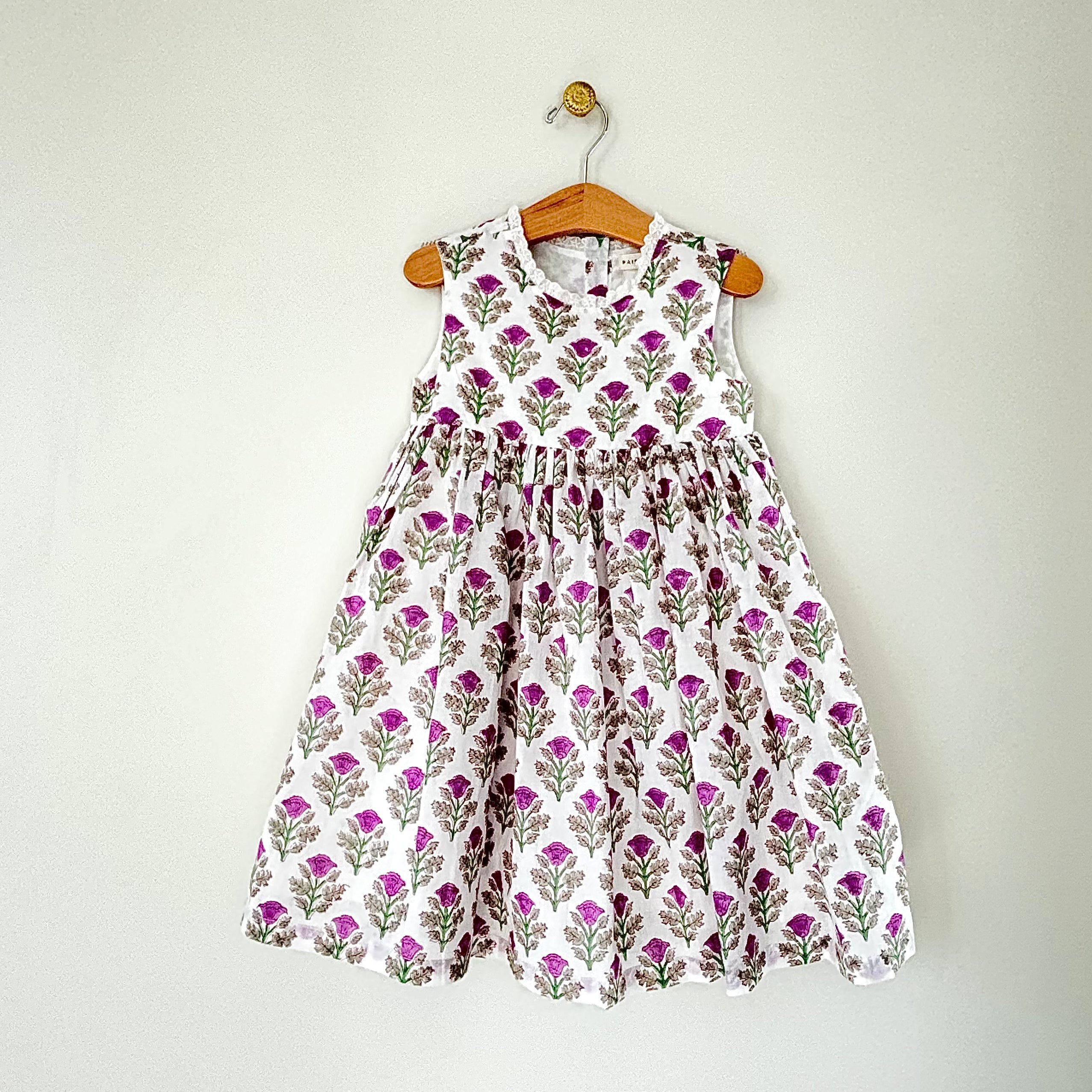 Mira Lilac Print Dress