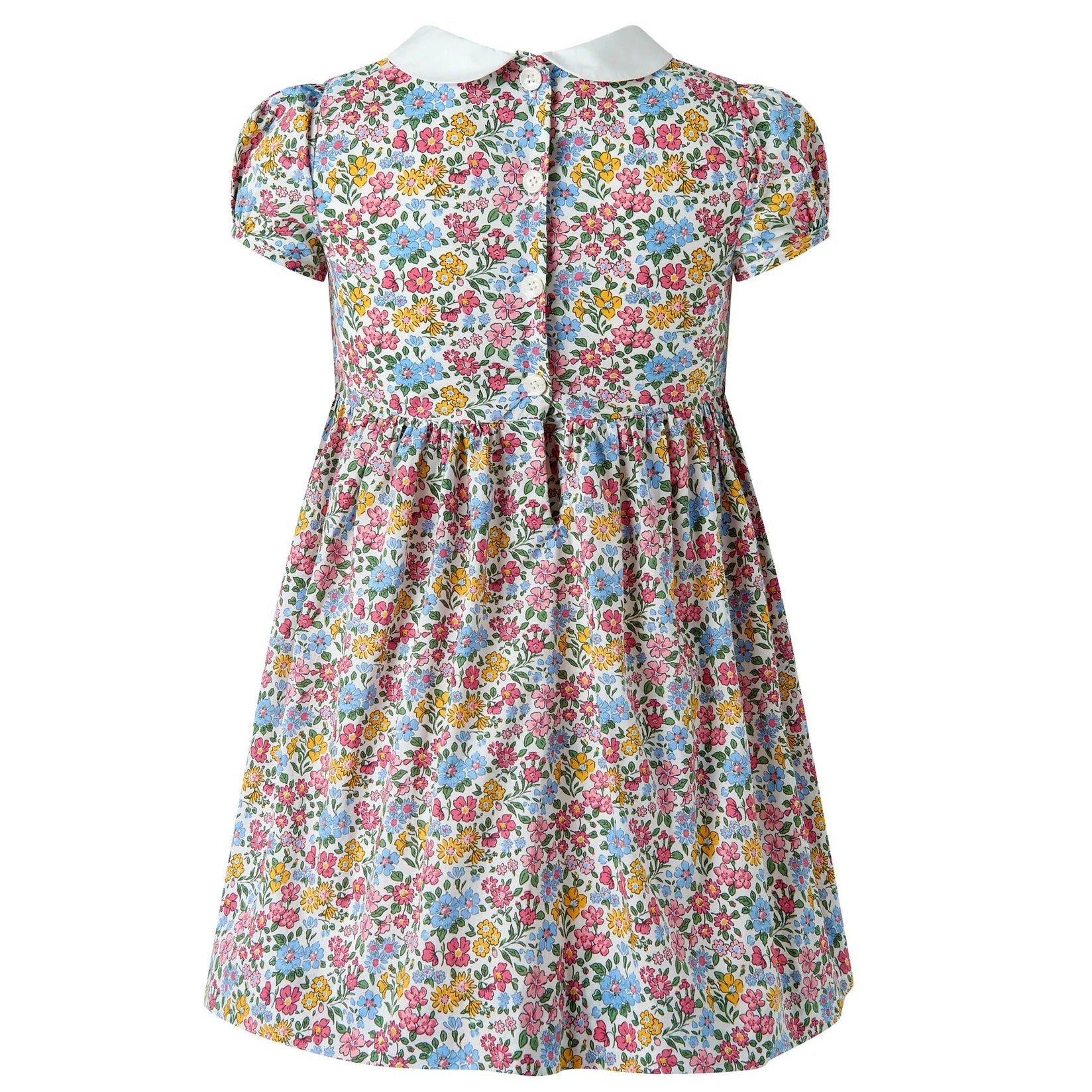 Rachel Riley Multi Ditsy Smocked Dress