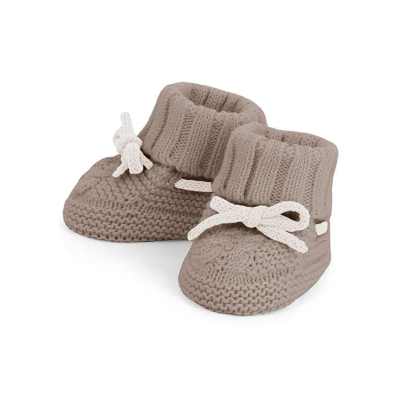Knitted Booties with Tie