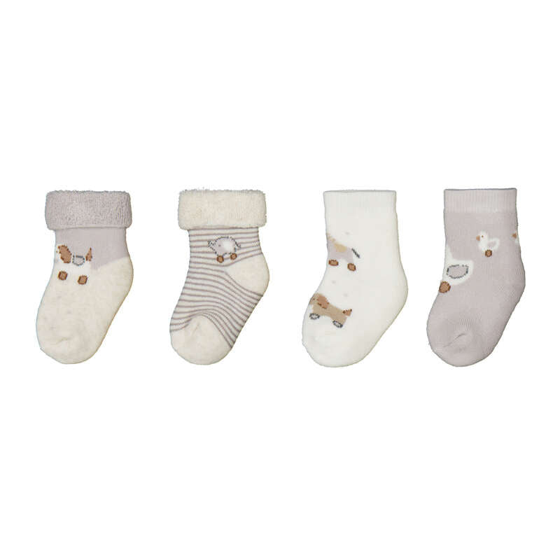 4pc NB Pull Toy Sock Set