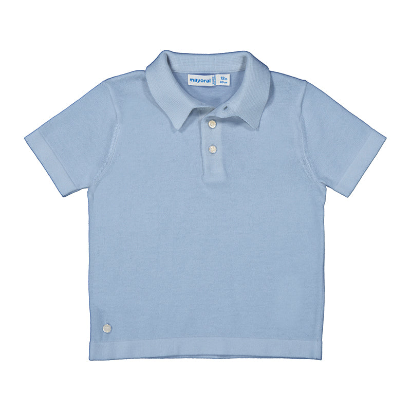 Light Blue Polo Sweater