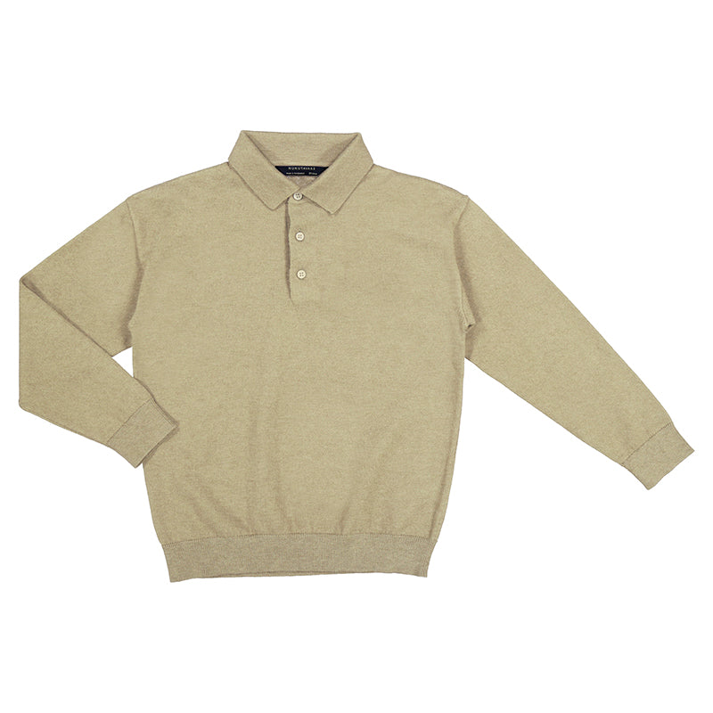 Beige Polo Sweater