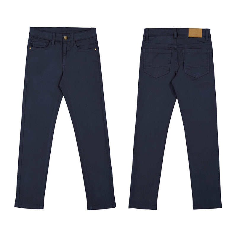 Navy 5 Pocket Slim Pant Big Boys