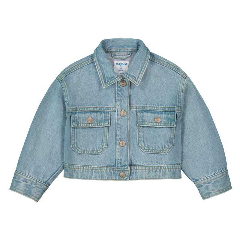 Light Denim Crop Jacket