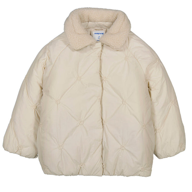 Sand Flower Embroidered Parka