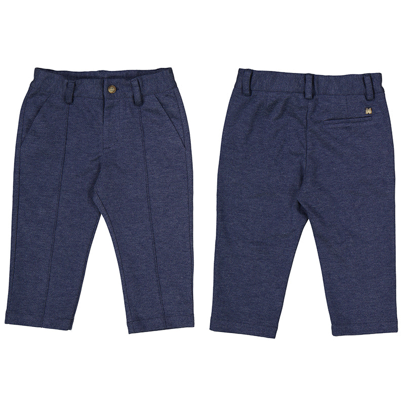 Navy Heather Knit Infant Pant