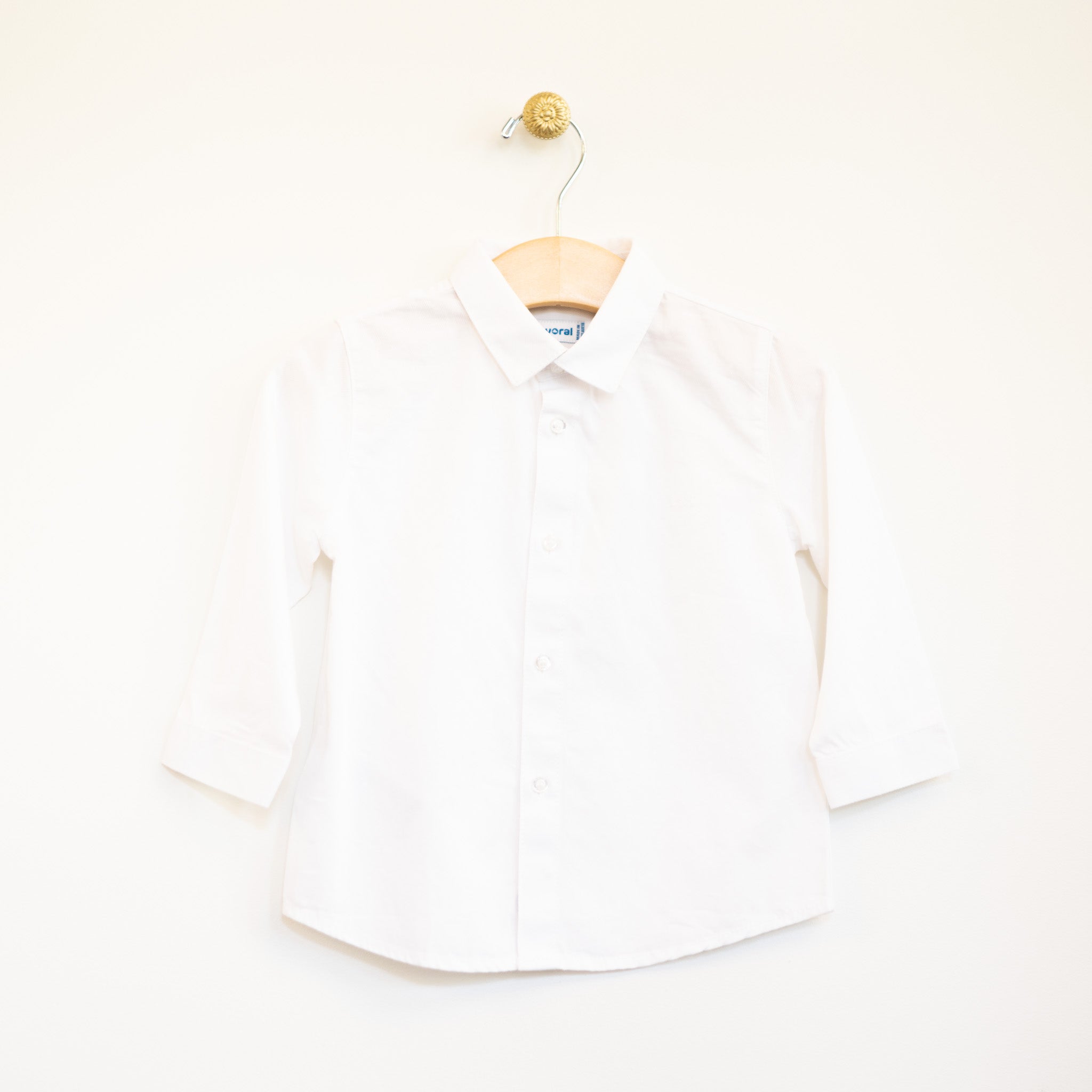 White Long-Sleeve Infant Shirt