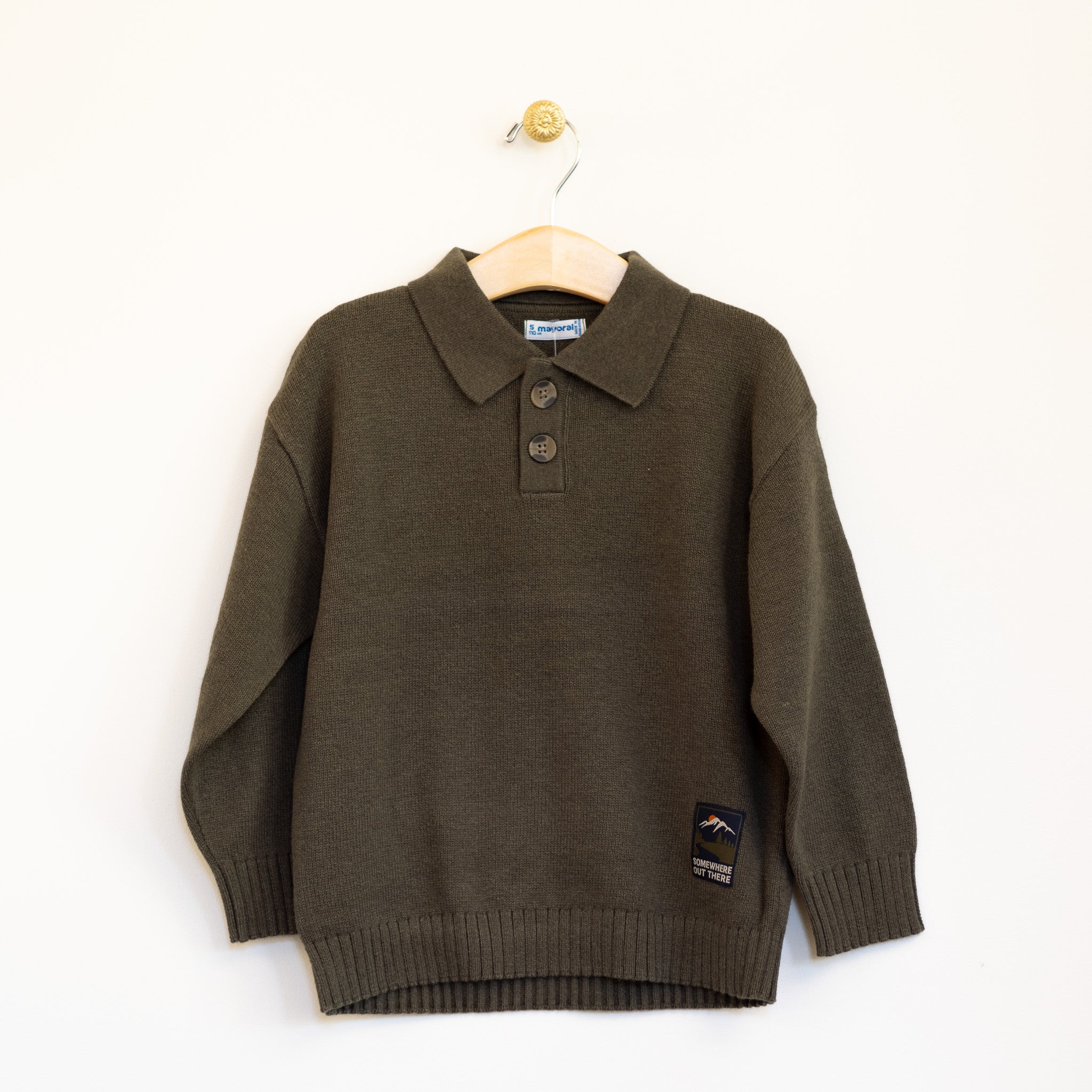 Olive Polo Sweater