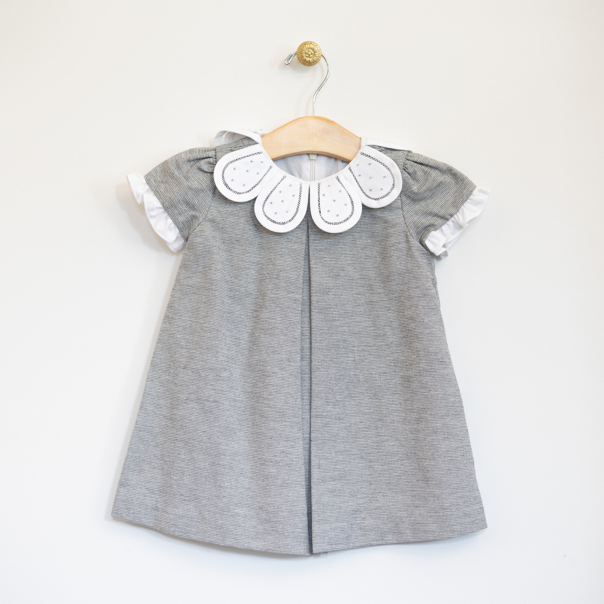 Infant Grey Petal Dress