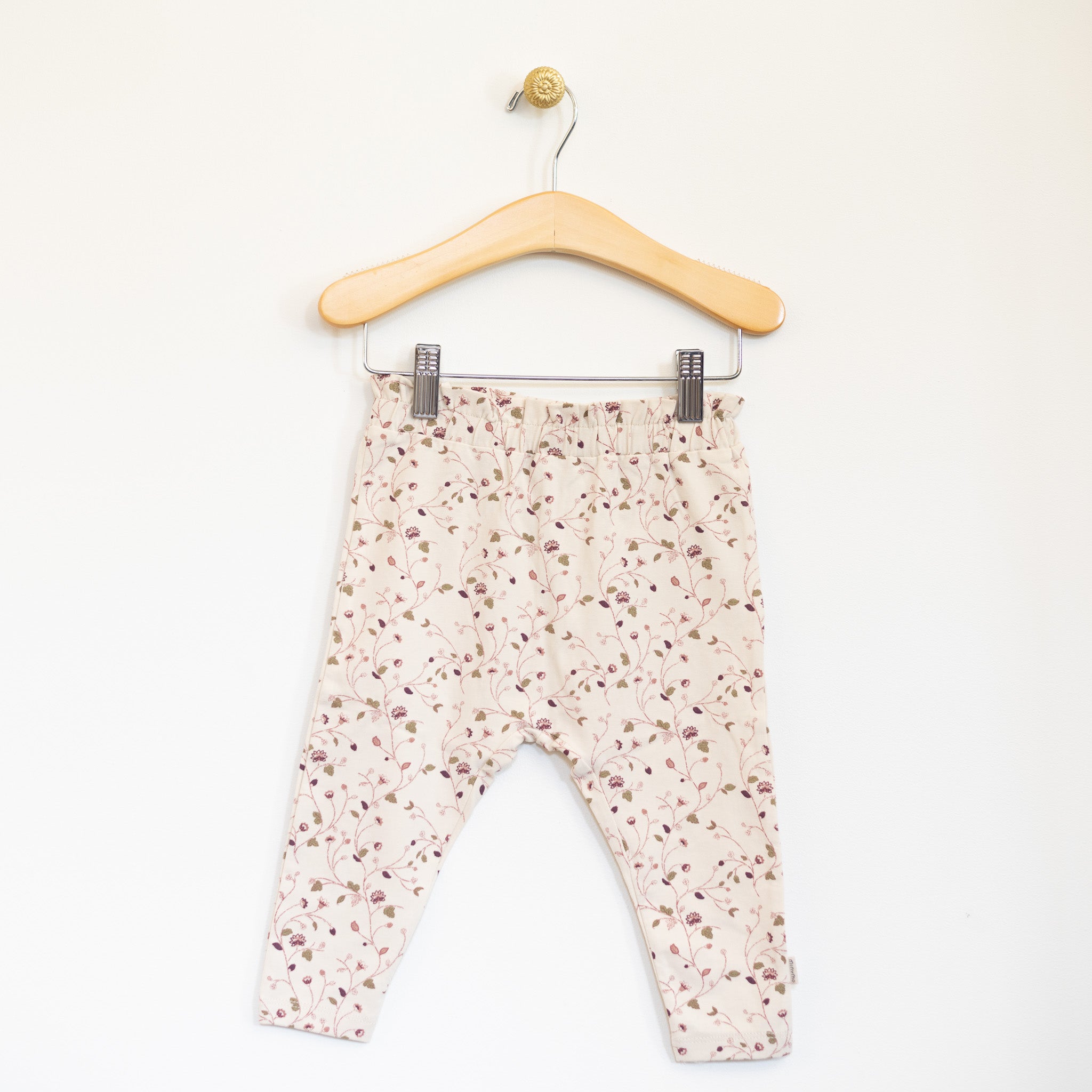 Cream Vine Print Legging