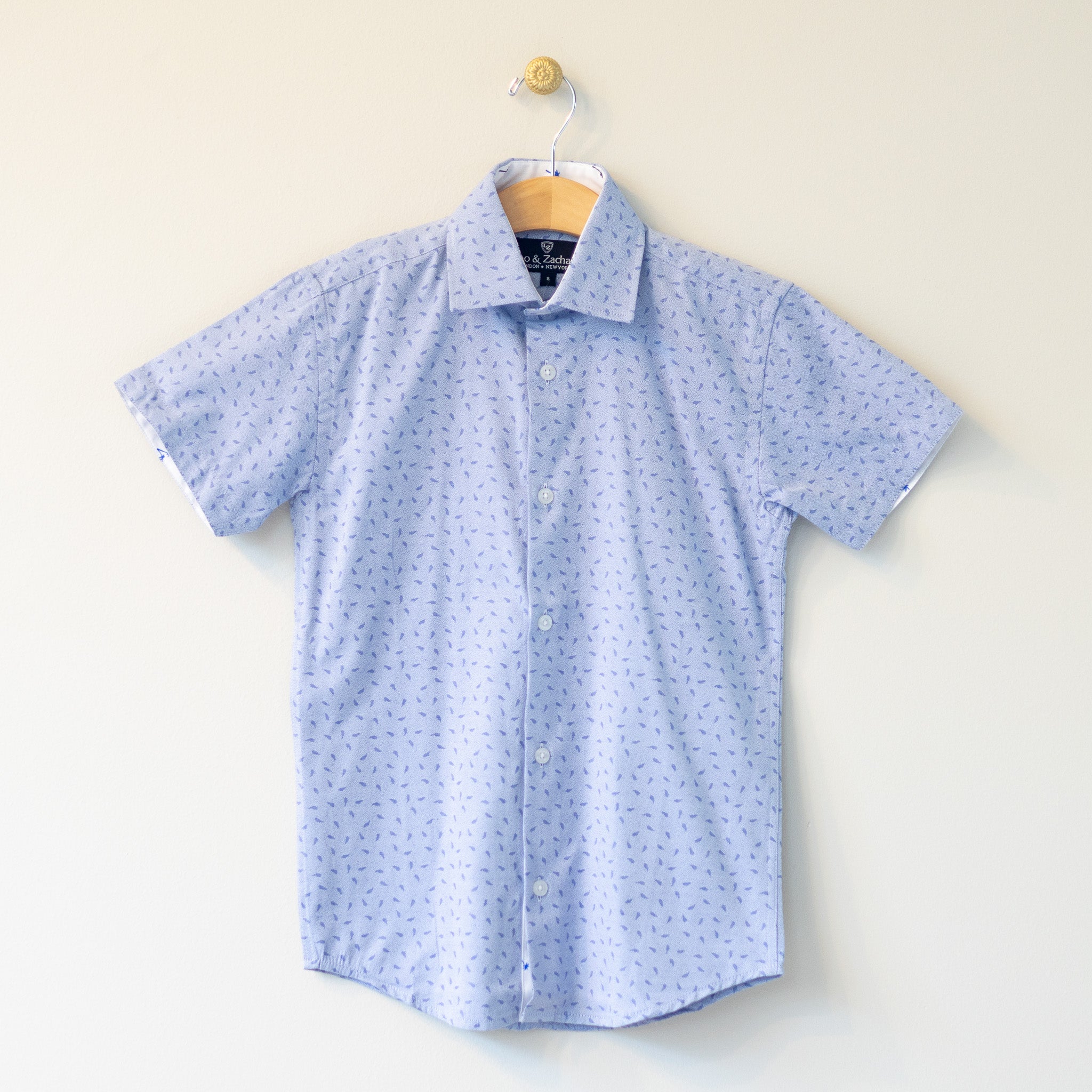 Clay Blue Teardrop S/S Dress Shirt